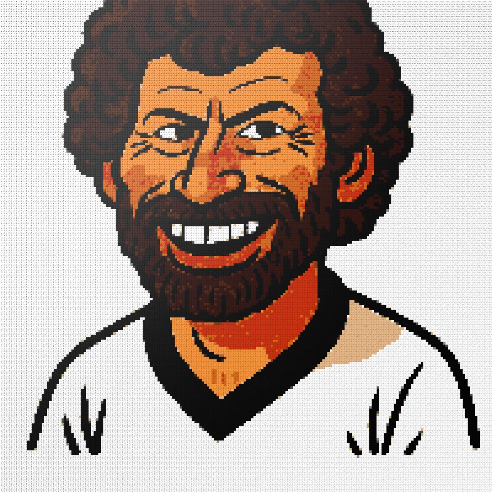 200*200studs, 160*160cm, 63*63inch