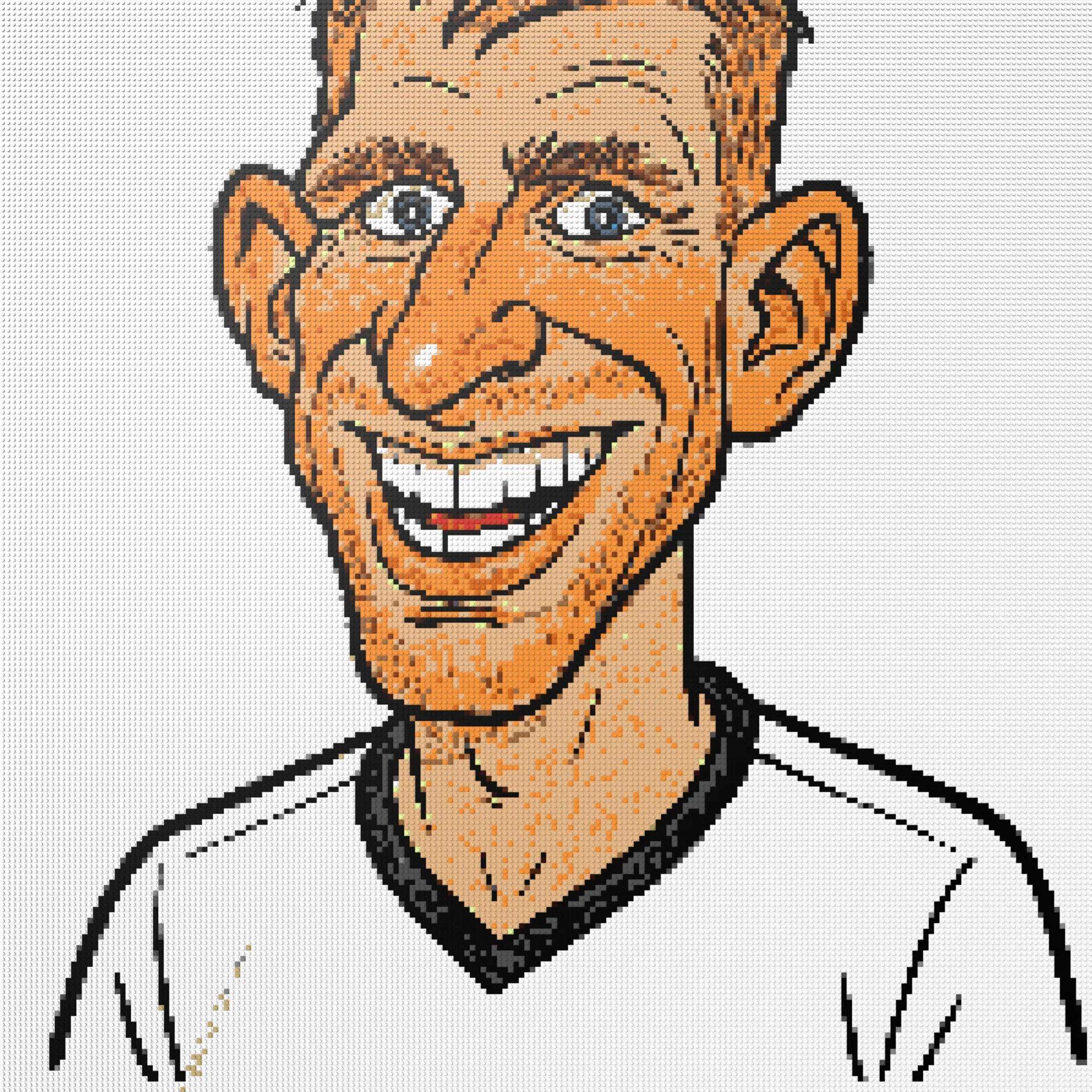 200*200studs, 160*160cm, 63*63inch