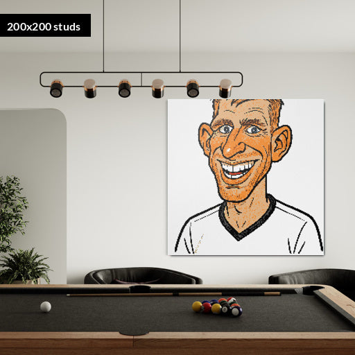 200*200studs, 160*160cm, 63*63inch