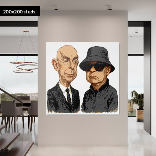 200*200studs, 160*160cm, 63*63inch