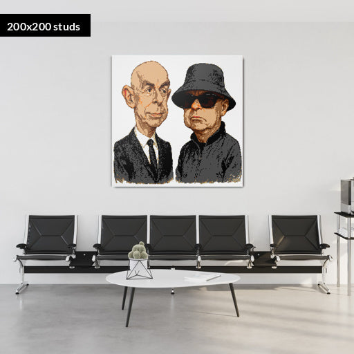 200*200studs, 160*160cm, 63*63inch