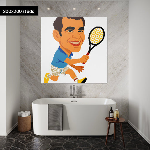 200*200studs, 160*160cm, 63*63inch
