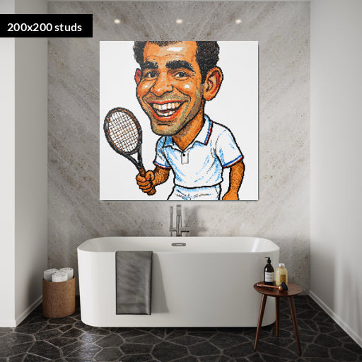 200*200studs, 160*160cm, 63*63inch