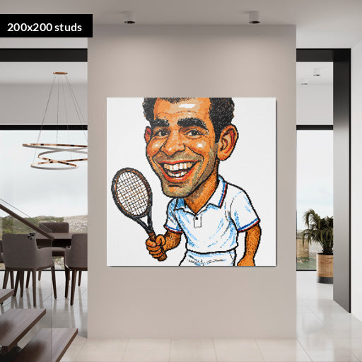 200*200studs, 160*160cm, 63*63inch