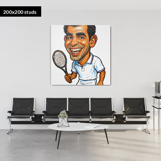 200*200studs, 160*160cm, 63*63inch