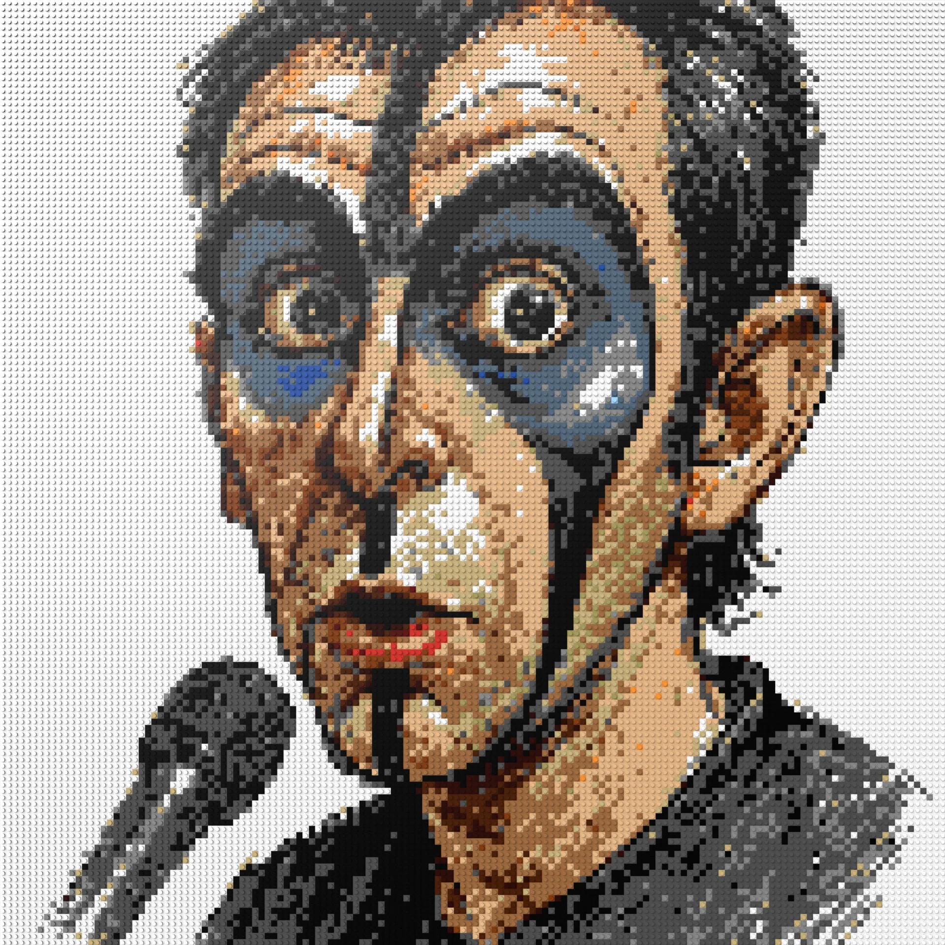 150*150studs, 120*120cm, 47,25*47,25inch