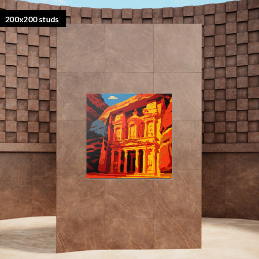 200*200studs, 160*160cm, 63*63inch