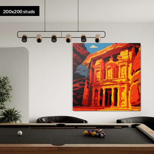 200*200studs, 160*160cm, 63*63inch