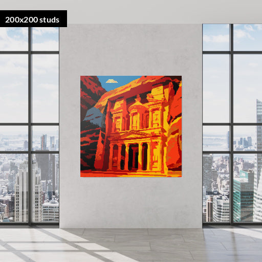 200*200studs, 160*160cm, 63*63inch