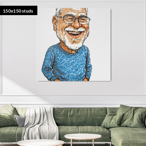 150*150studs, 120*120cm, 47,25*47,25inch