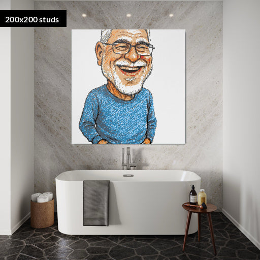 200*200studs, 160*160cm, 63*63inch