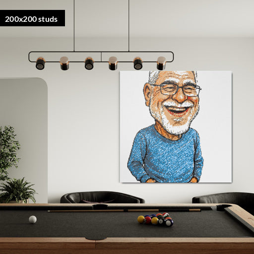 200*200studs, 160*160cm, 63*63inch