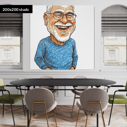 200*200studs, 160*160cm, 63*63inch