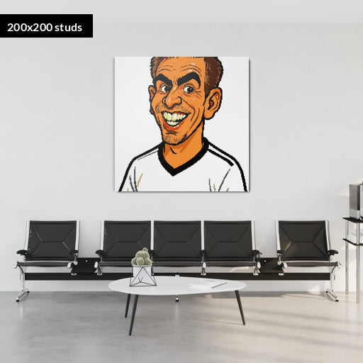 200*200studs, 160*160cm, 63*63inch