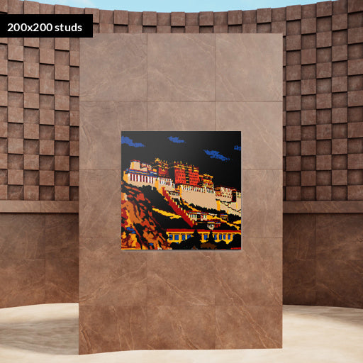 200*200studs, 160*160cm, 63*63inch