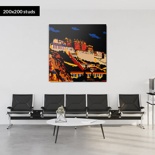 200*200studs, 160*160cm, 63*63inch