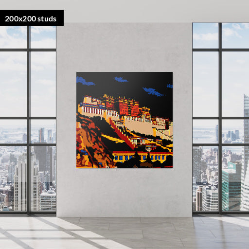 200*200studs, 160*160cm, 63*63inch