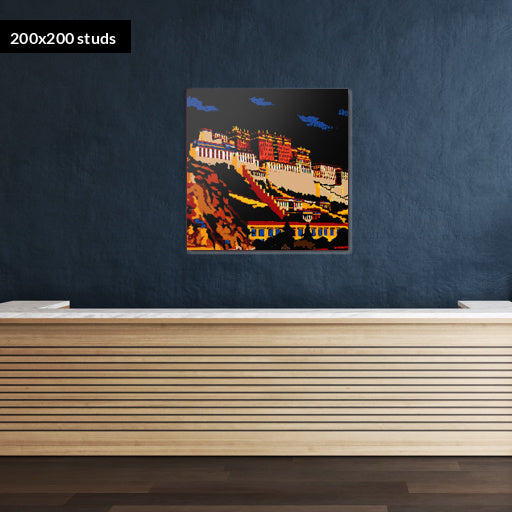 200*200studs, 160*160cm, 63*63inch