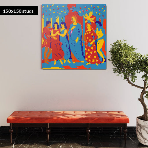 150*150studs, 120*120cm, 47,25*47,25inch