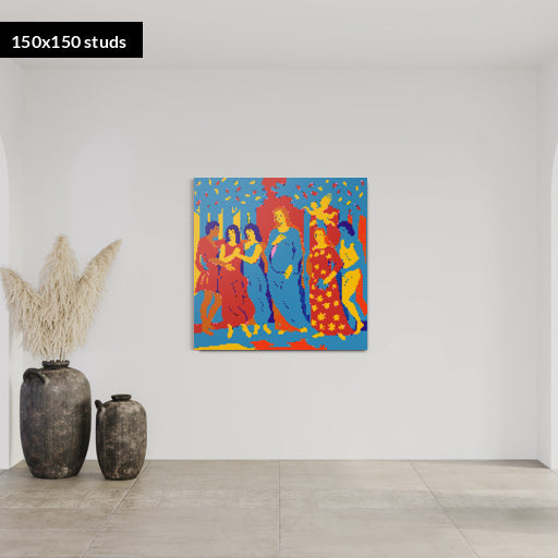 150*150studs, 120*120cm, 47,25*47,25inch