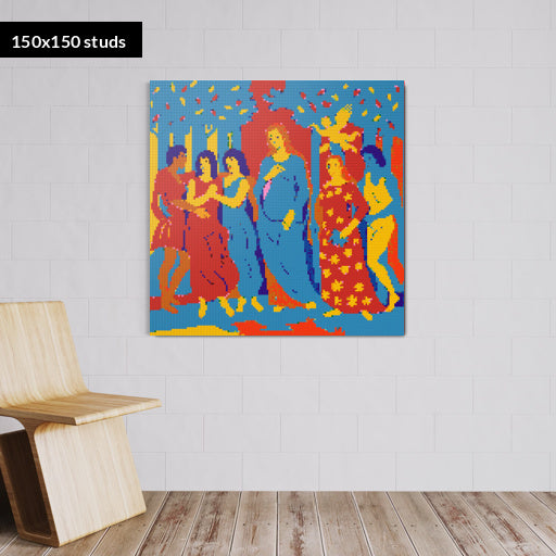 150*150studs, 120*120cm, 47,25*47,25inch