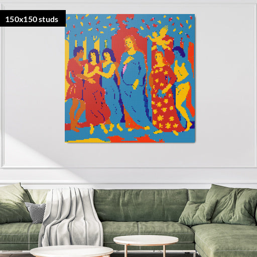 150*150studs, 120*120cm, 47,25*47,25inch