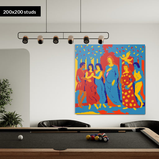 200*200studs, 160*160cm, 63*63inch