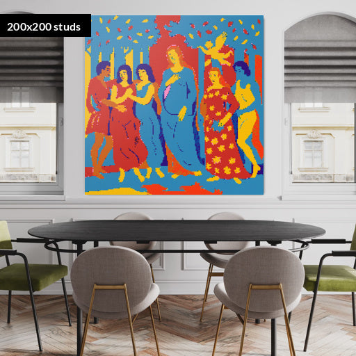 200*200studs, 160*160cm, 63*63inch