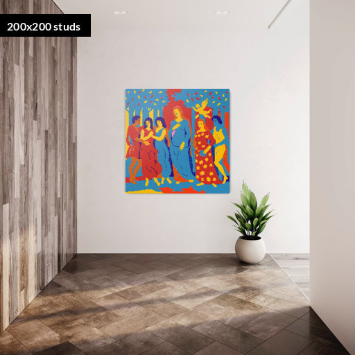 200*200studs, 160*160cm, 63*63inch