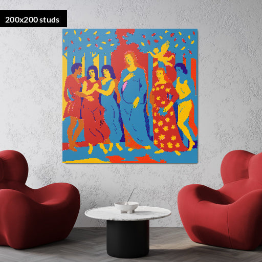 200*200studs, 160*160cm, 63*63inch