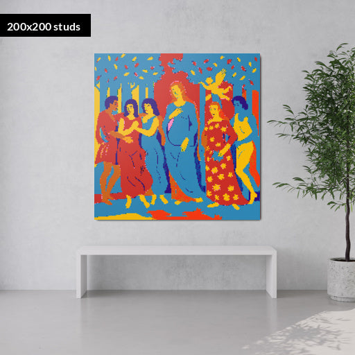 200*200studs, 160*160cm, 63*63inch