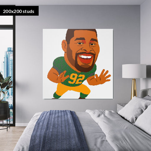 200*200studs, 160*160cm, 63*63inch