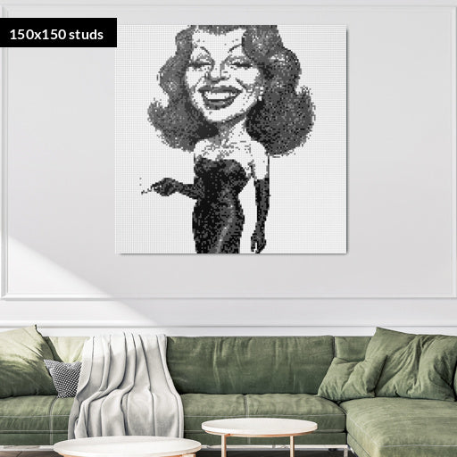 150*150studs, 120*120cm, 47,25*47,25inch