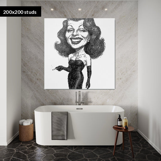 200*200studs, 160*160cm, 63*63inch