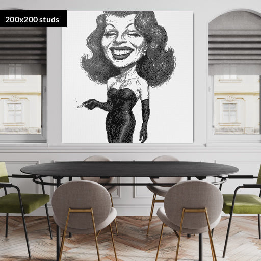 200*200studs, 160*160cm, 63*63inch