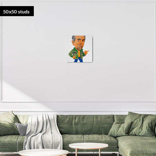 50*50studs, 40*40cm, 15,75*15,75inch