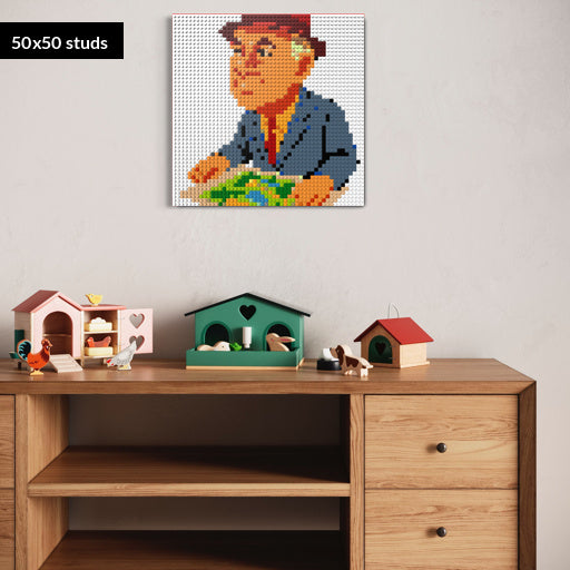 50*50studs, 40*40cm, 15,75*15,75inch