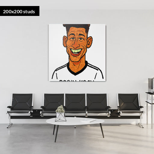 200*200studs, 160*160cm, 63*63inch