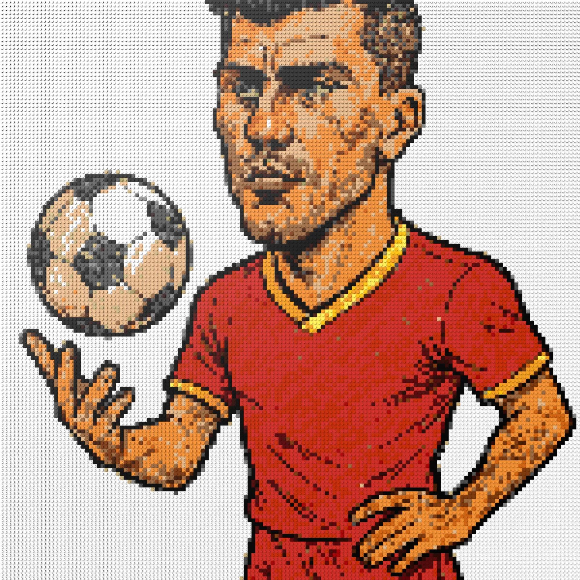 150*150studs, 120*120cm, 47,25*47,25inch