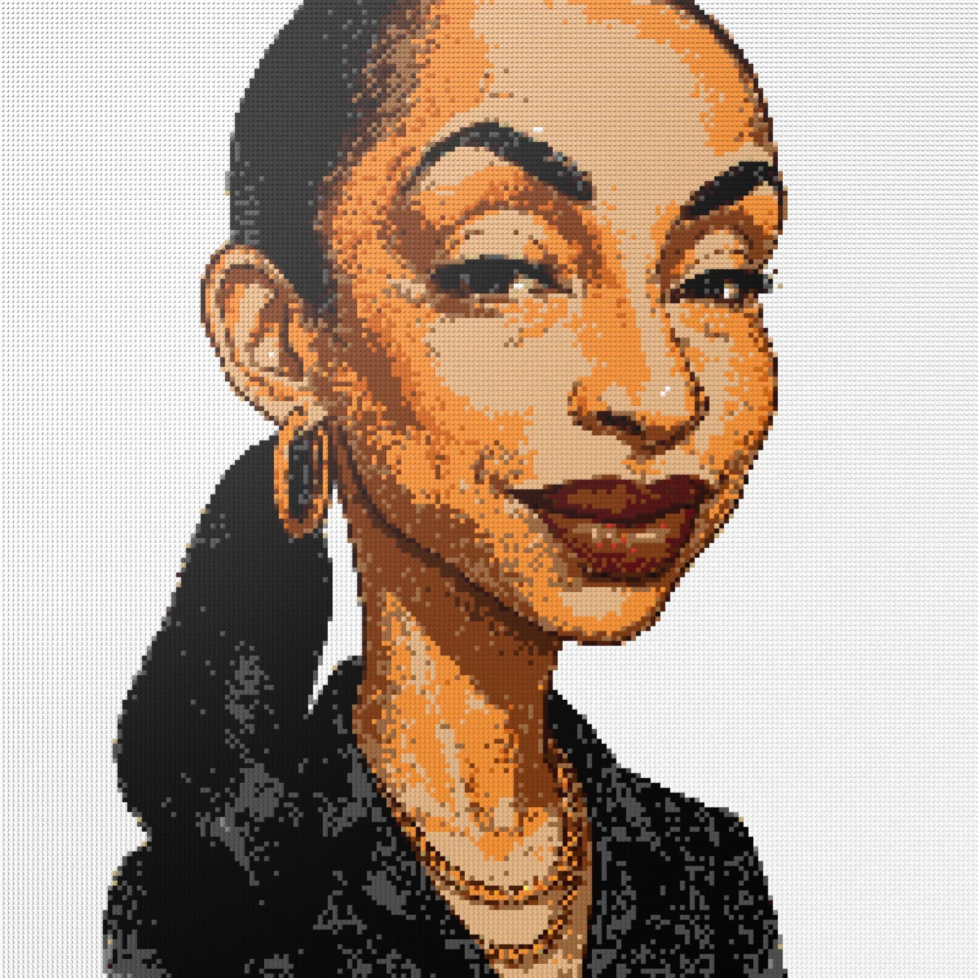 200*200studs, 160*160cm, 63*63inch