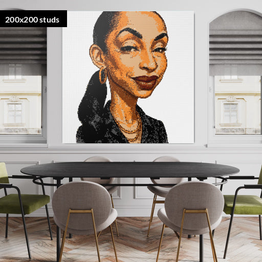 200*200studs, 160*160cm, 63*63inch