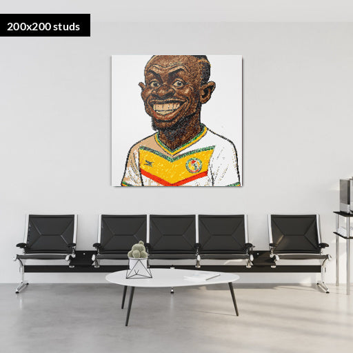 200*200studs, 160*160cm, 63*63inch