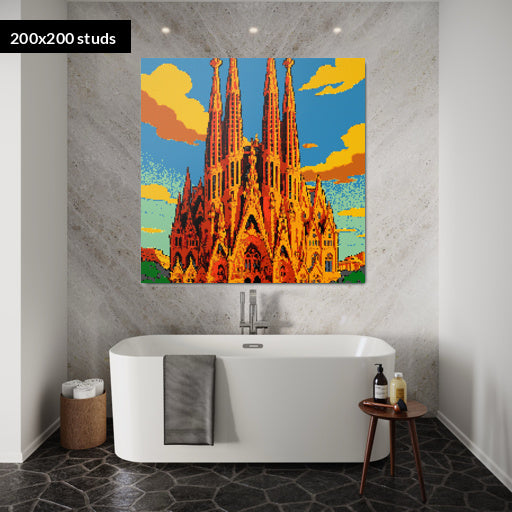 200*200studs, 160*160cm, 63*63inch