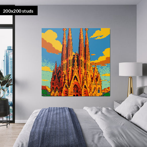 200*200studs, 160*160cm, 63*63inch