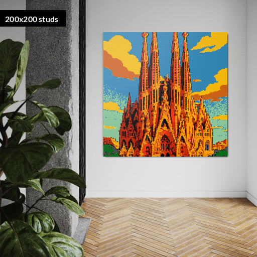 200*200studs, 160*160cm, 63*63inch