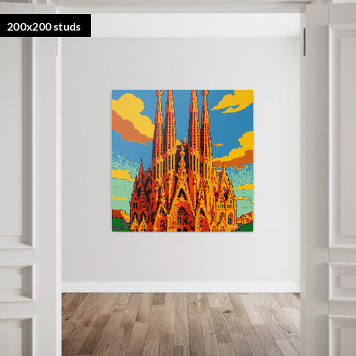 200*200studs, 160*160cm, 63*63inch