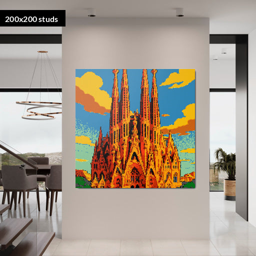 200*200studs, 160*160cm, 63*63inch