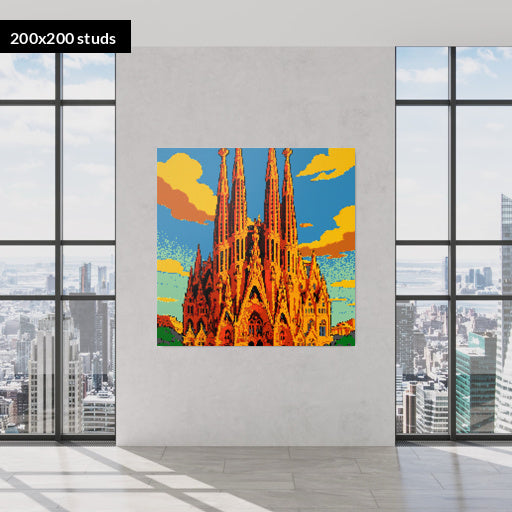 200*200studs, 160*160cm, 63*63inch