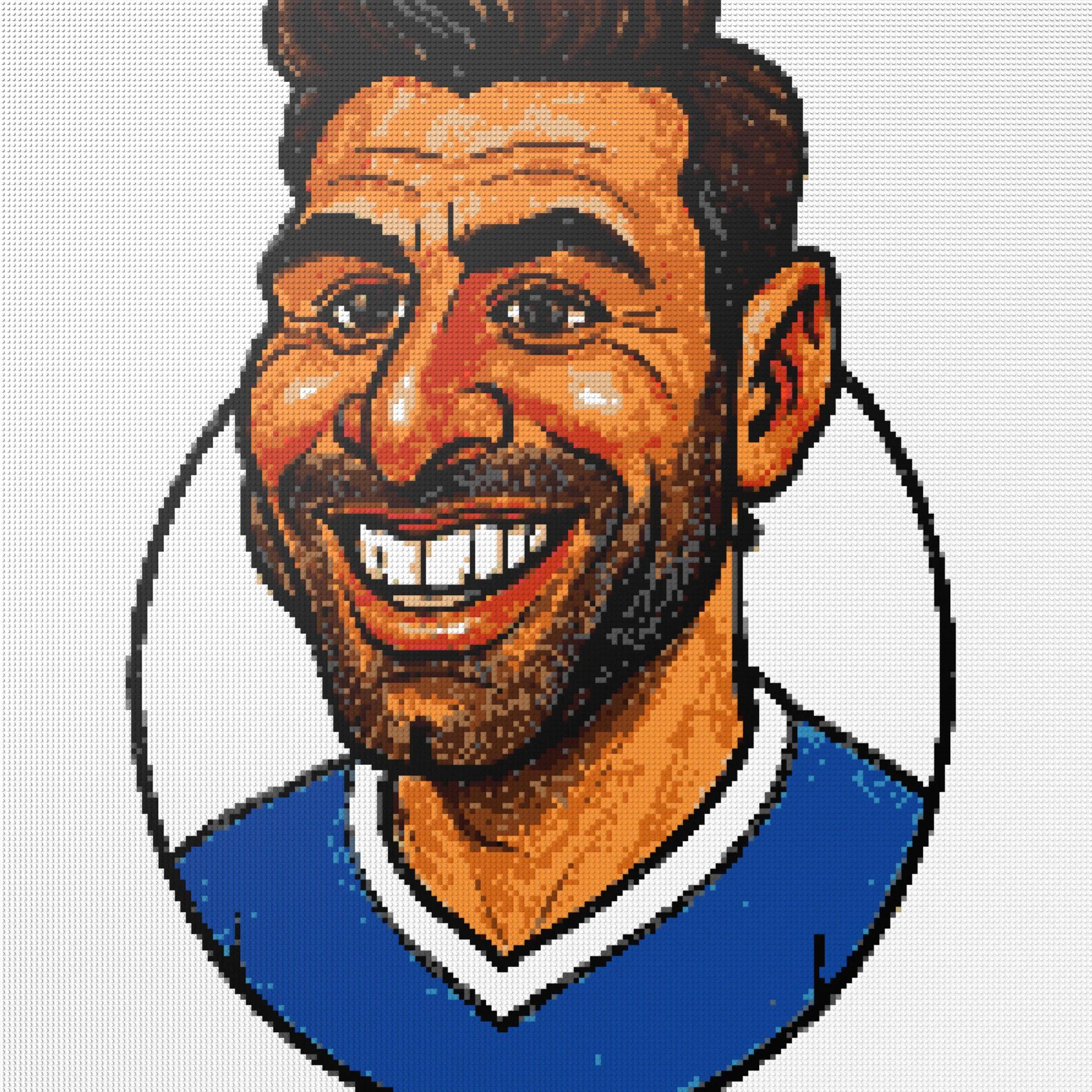 200*200studs, 160*160cm, 63*63inch