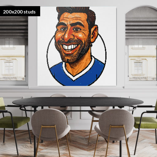 200*200studs, 160*160cm, 63*63inch